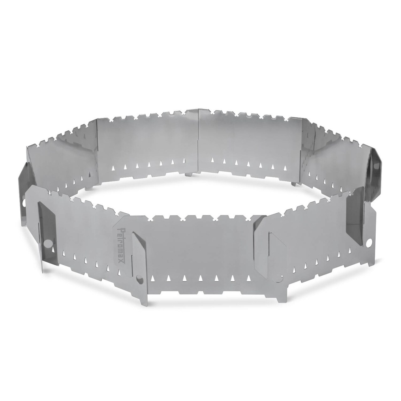 Petromax Fire Enclosure for Wind Protection, Protect Your Campfire from Wind with Easy Assembly Stainless Steel Windbreak, Carry Bag Included